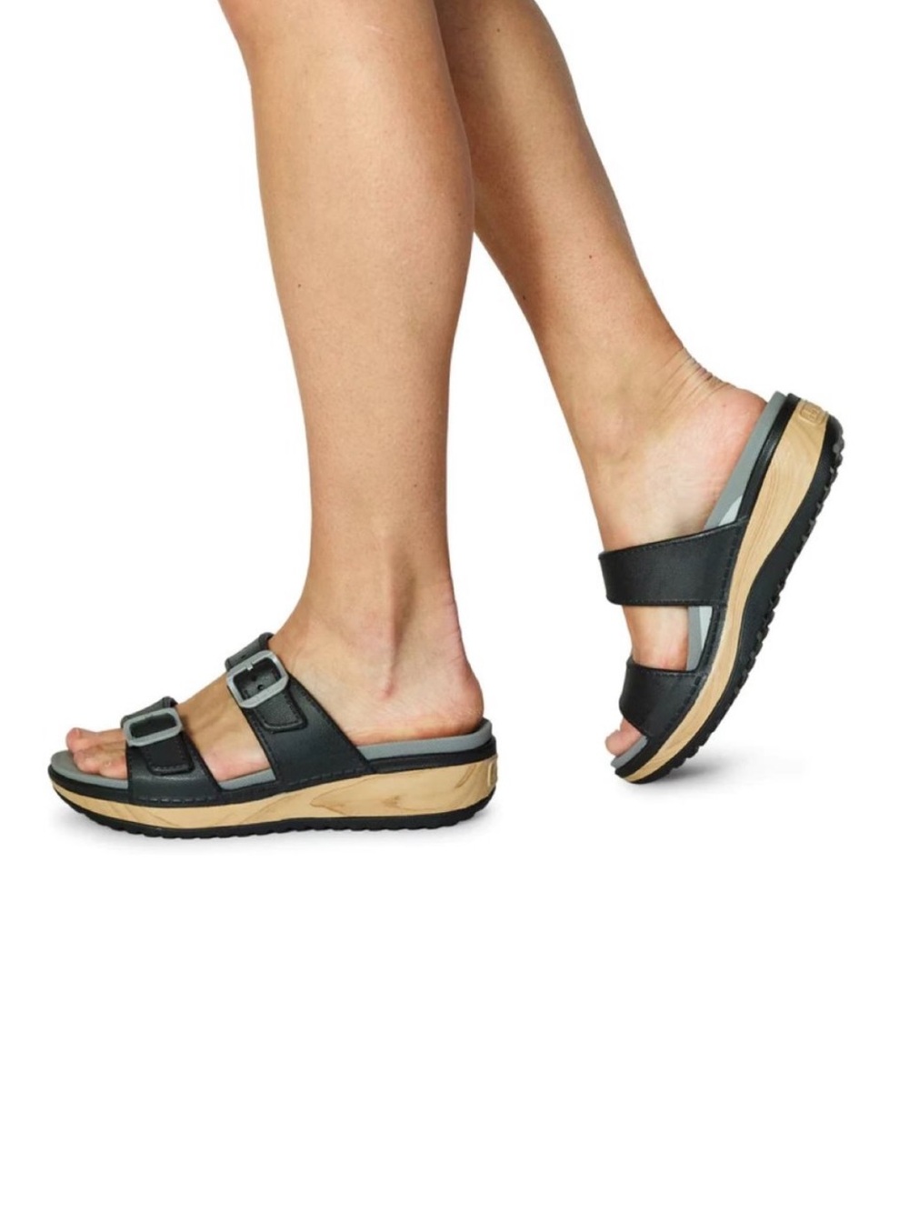 Dansko Kandi Molded Black Sandals